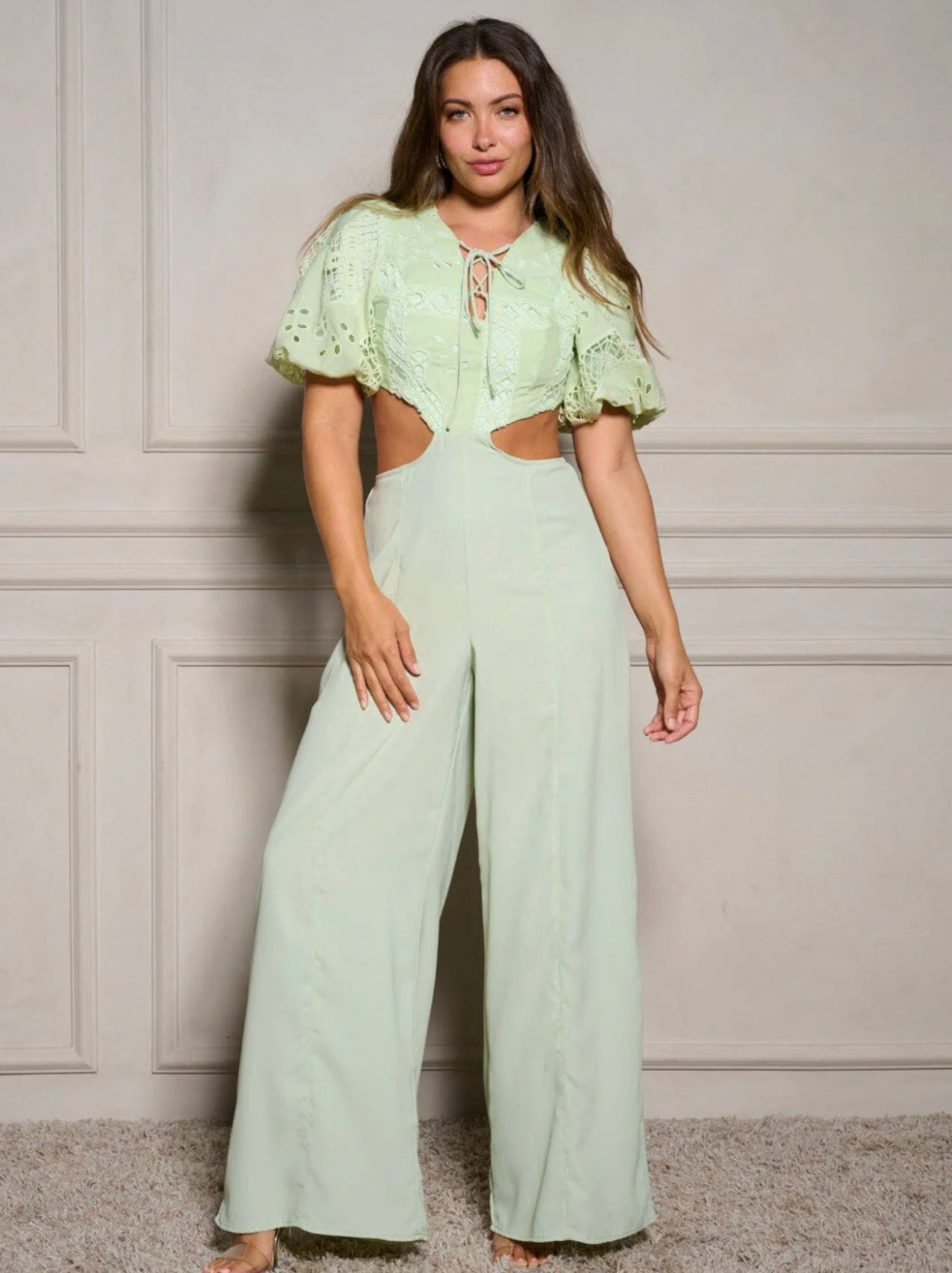 Pistachio Glam Jumpsuit