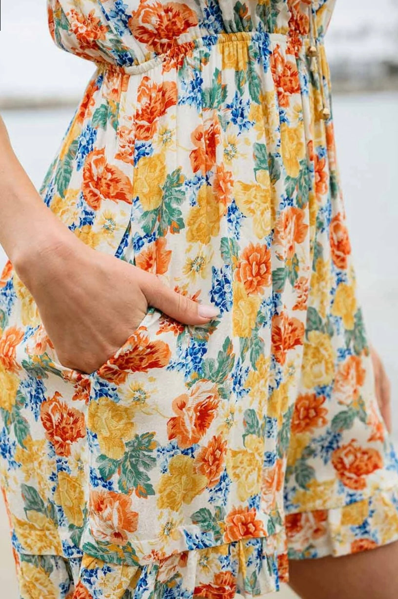 Seaside Blossom Romper