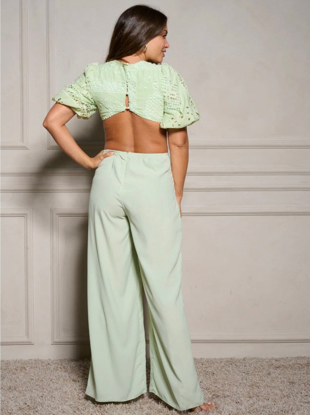 Pistachio Glam Jumpsuit