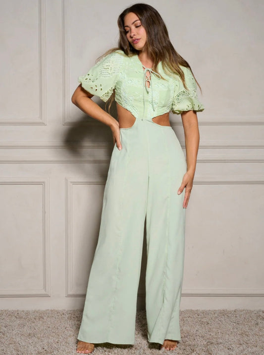 Pistachio Glam Jumpsuit